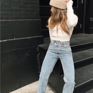 12th Tribe Asymmetrical jeans!! Never work with tags!